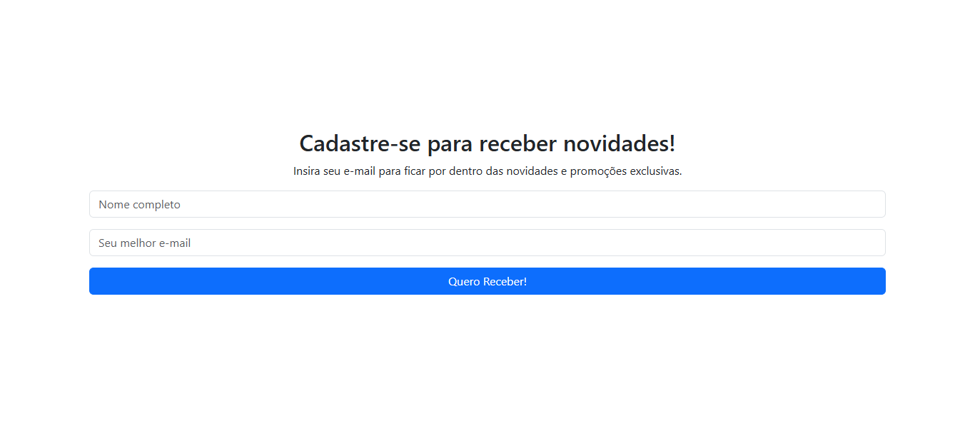 Landing Page Captura de Lead