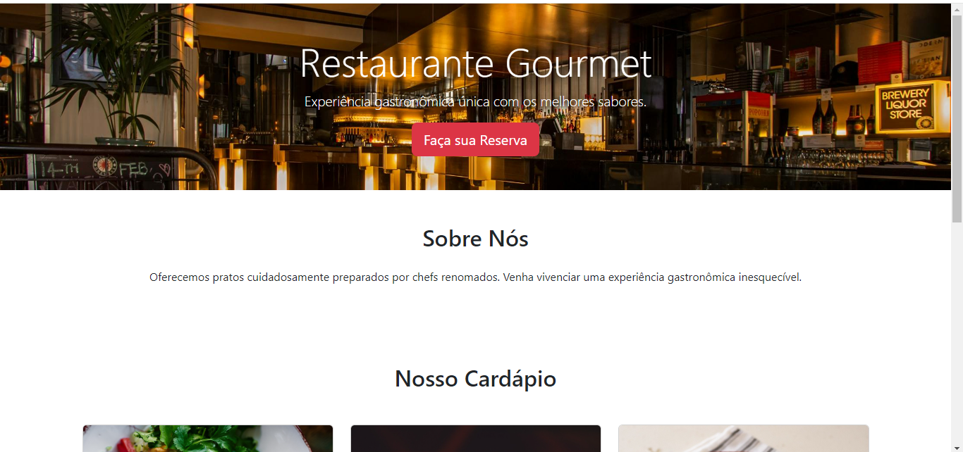 Landing Page Restaurante